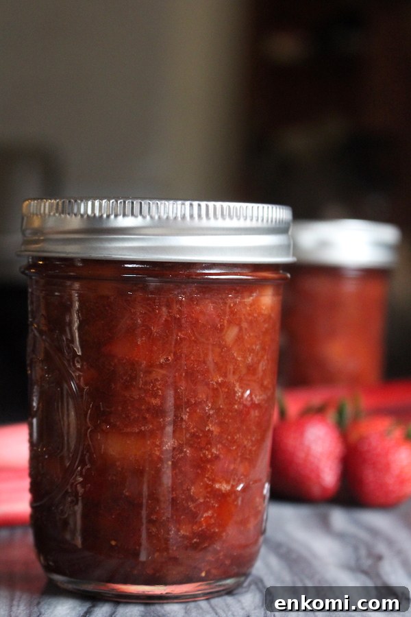 Homemade Strawberry Rhubarb Jam Recipe for Preserving Fresh Fruit 3 Homemade strawberry rhubarb jam