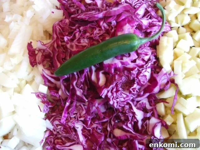Red Cabbage Relish Ingredients