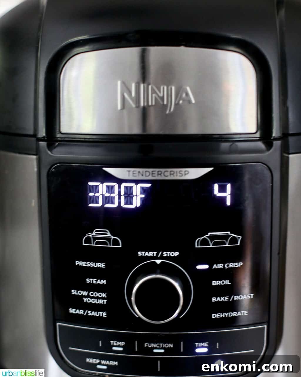 Crispy Air Fryer Bacon-Wrapped Shrimp Recipe 4 Ninja Foodi Instant Pot air fry at 390 degrees for 4 minutes