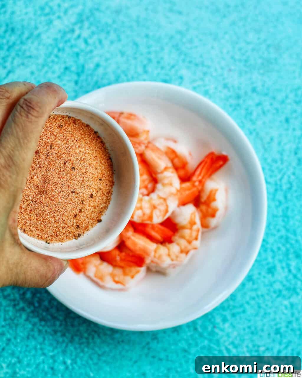 Crispy Air Fryer Bacon-Wrapped Shrimp Recipe 6 seasoning shrimp
