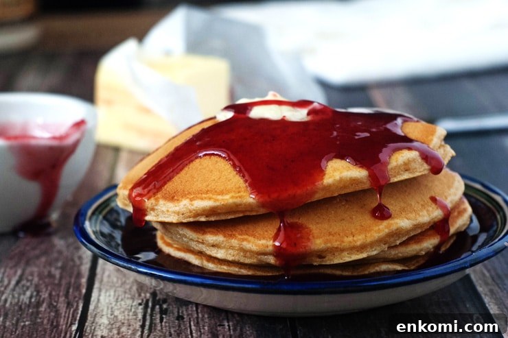 Super Fluffy Whole Wheat Pancakes