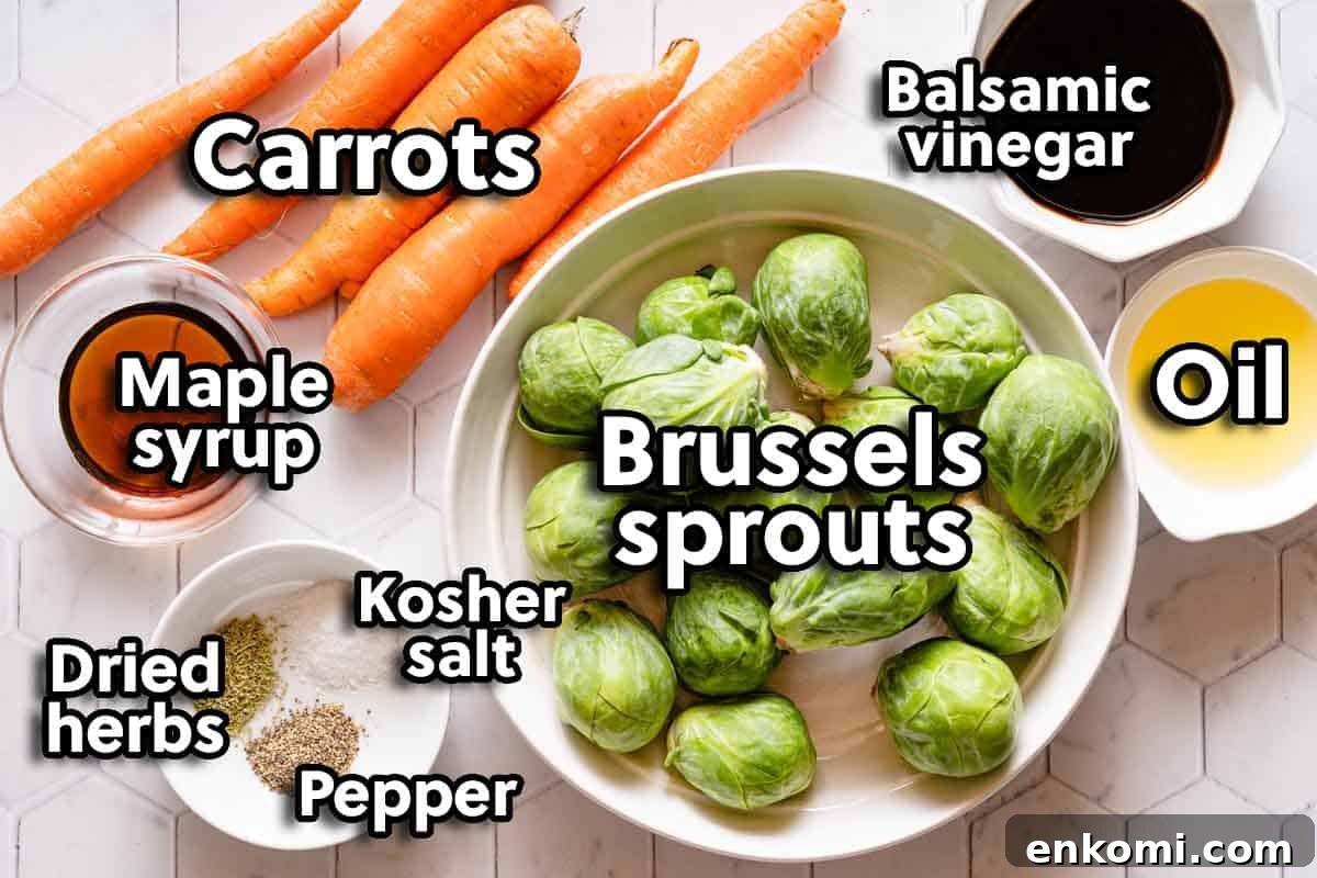ingredients for recipe laid out on white background with text labels