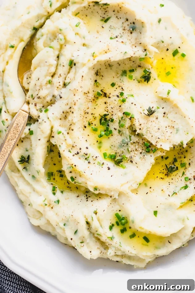 This whipped parsnip with fresh herbs recipe is a delicious alternative to mashed potatoes! A crave worthy seasonal side dish that is perfect for the holidays or a cozy comfort food meal at home. Paleo, gluten free and with a vegan option!