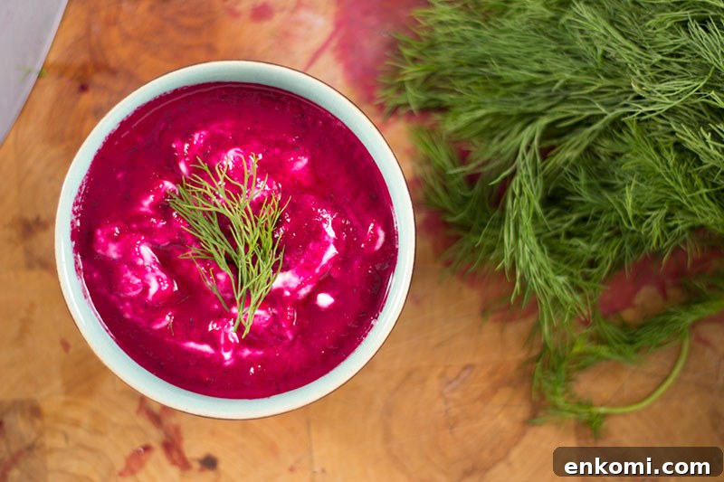 beetroot and dill yoghurt dip