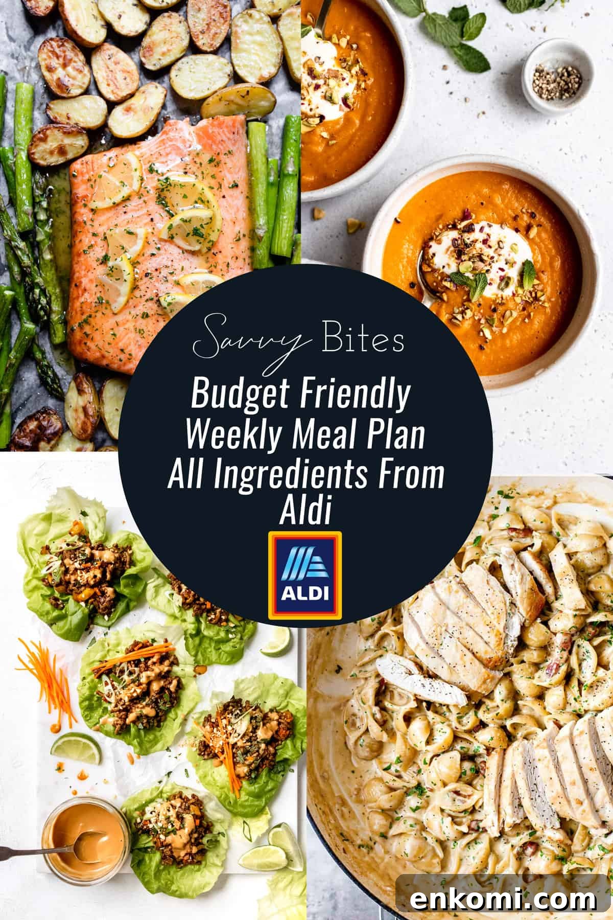 Aldi budget meal plan image