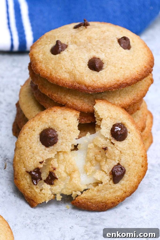 Popeyes-Style Buttermilk Biscuits: Copycat Recipe for Flaky Biscuits 11 Mochi Cookies, who could resist them? Sweet and sticky mochi dough on the inside; soft and chewy cookies on the outside, packed with chocolate flavor! This mochi stuffed chocolate chip cookies recipe is quite easy to make, and you can customize the cookie dough with different flavors like Matcha green tea or peanut butter. #MochiCookies