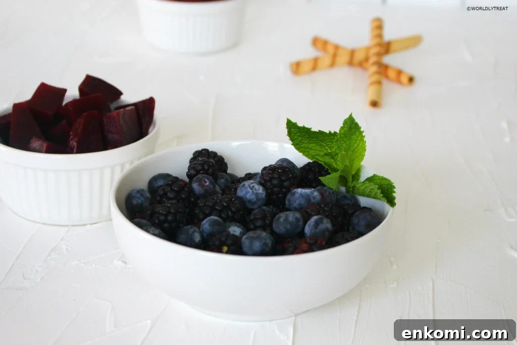 Beet and Berry Smoothie Recipe for Energy and Immunity 4 Berries