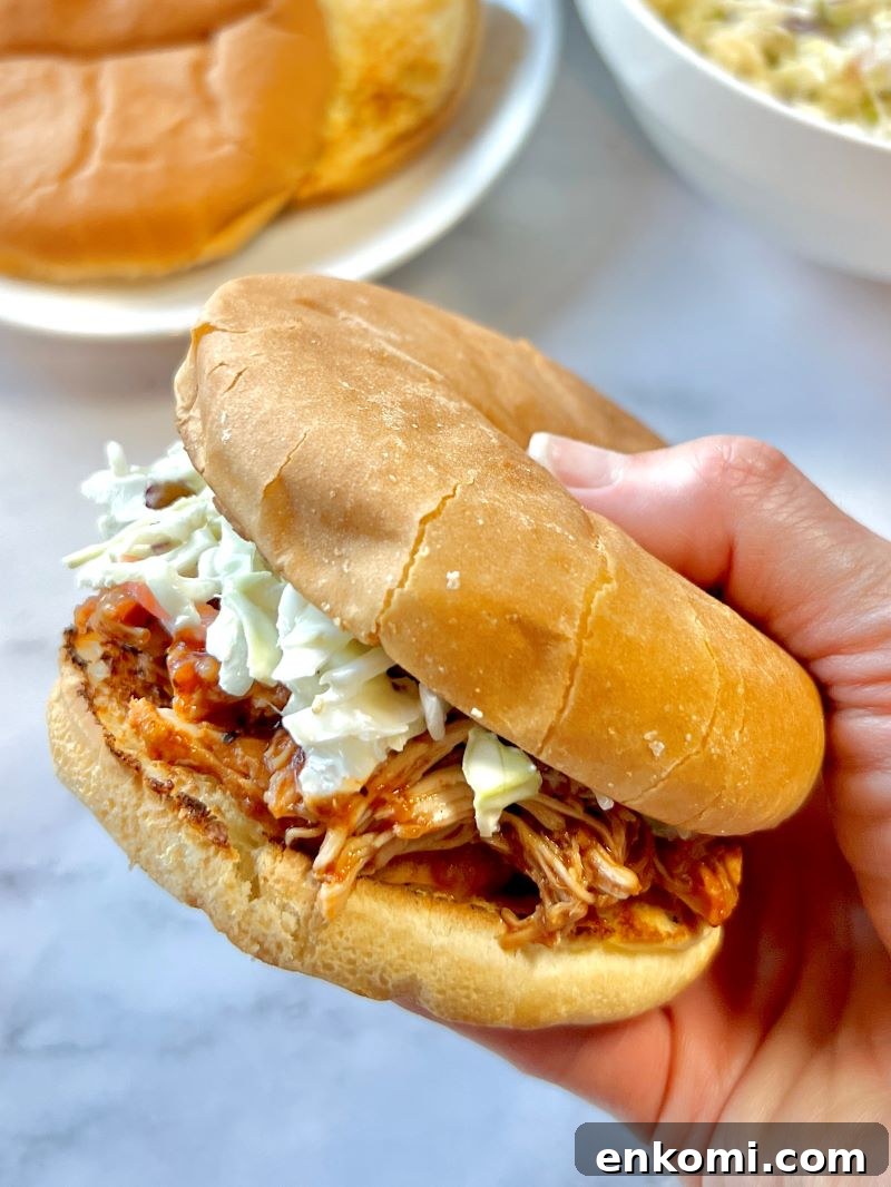 Slow Cooker BBQ Pulled Chicken