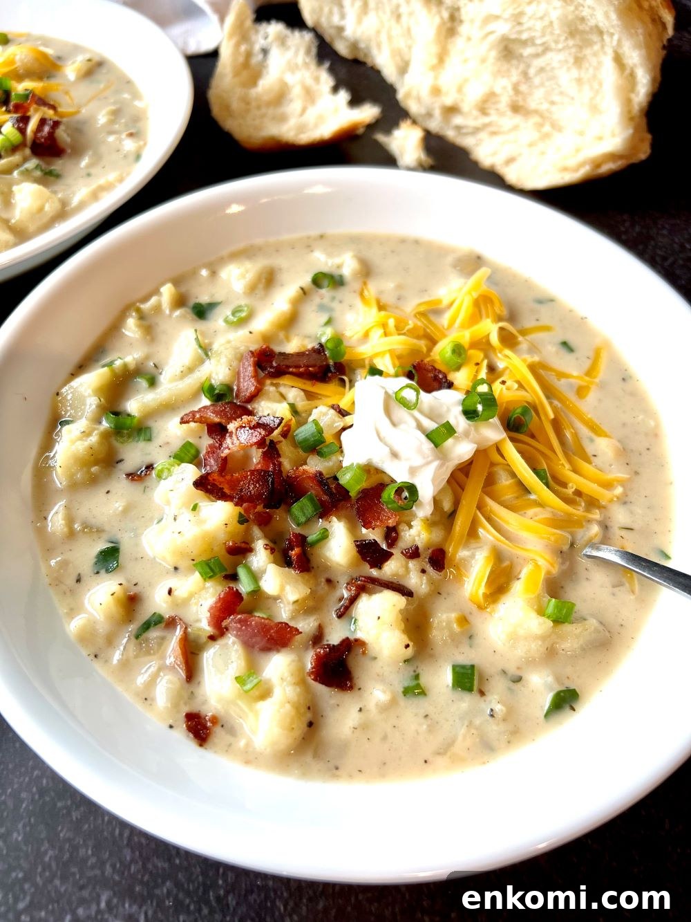 Loaded Cauliflower Soup