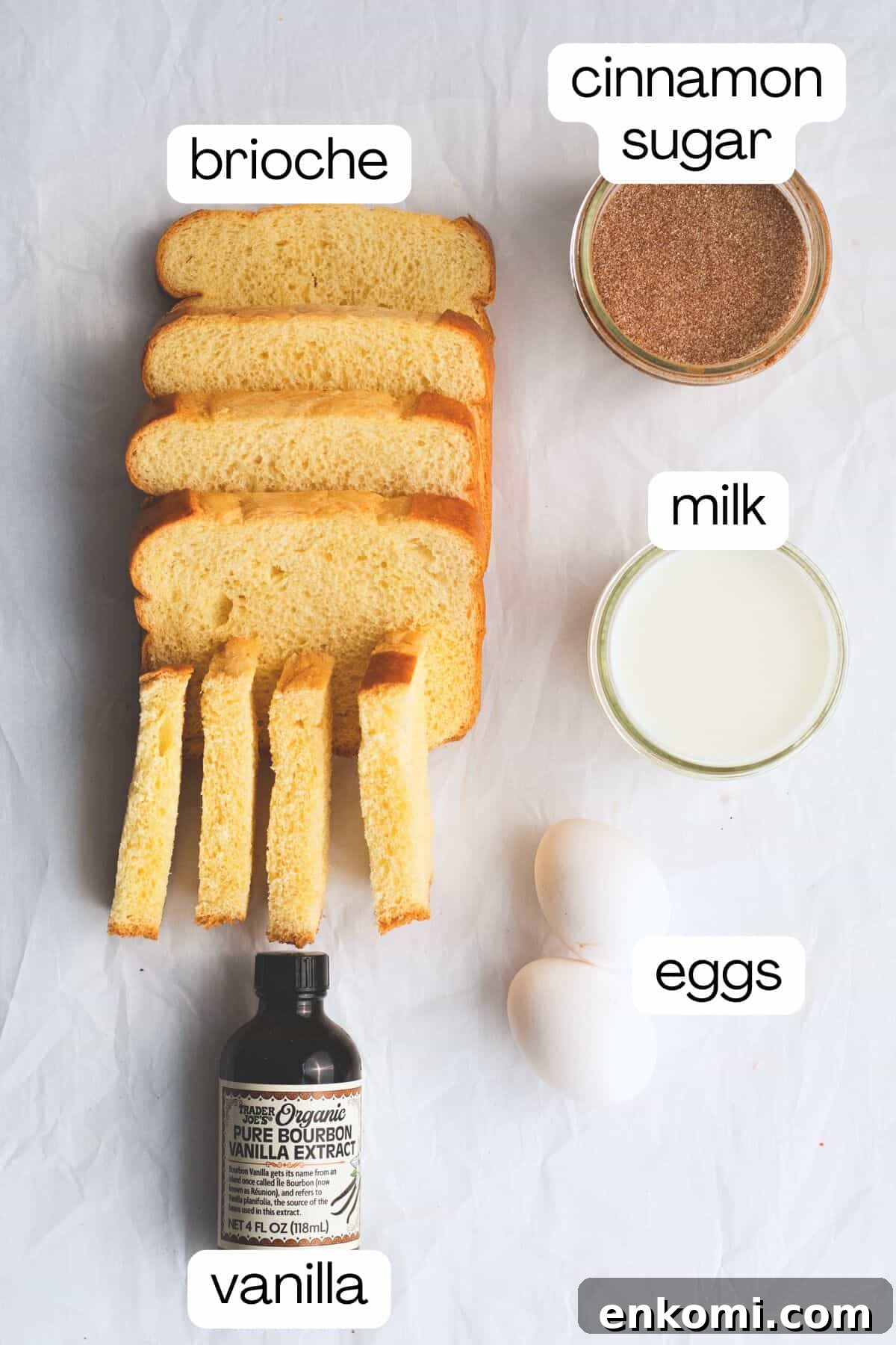 ingredients to make french toast sticks
