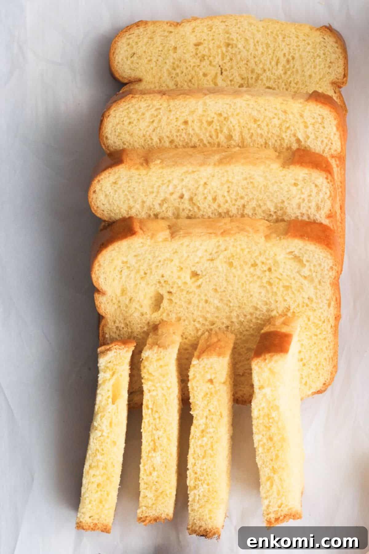 how to cut french toast sticks