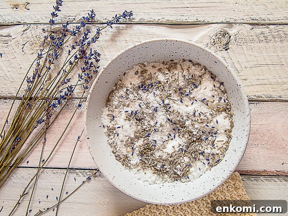 DIY lavender bath salts