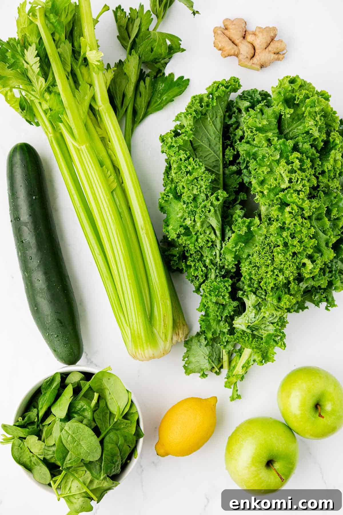 Refreshing Homemade Green Juice Recipe for Energy and Detox 4 ingredients needed to make green juice