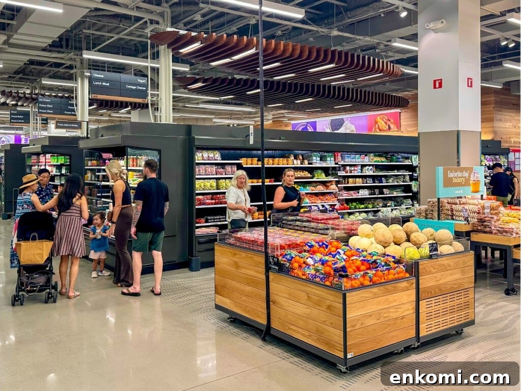 Target Waikiki featuring fresh fruit displays, grocery items & everyday essentials.