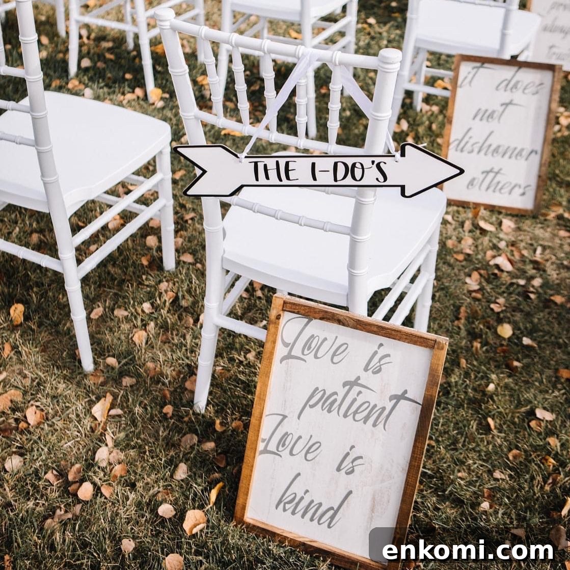 31 Intimate Small Wedding Ideas for a Memorable Celebration 23 wedding signage