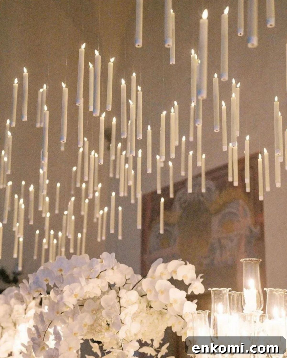 31 Intimate Small Wedding Ideas for a Memorable Celebration 26 Suspended Candlelight