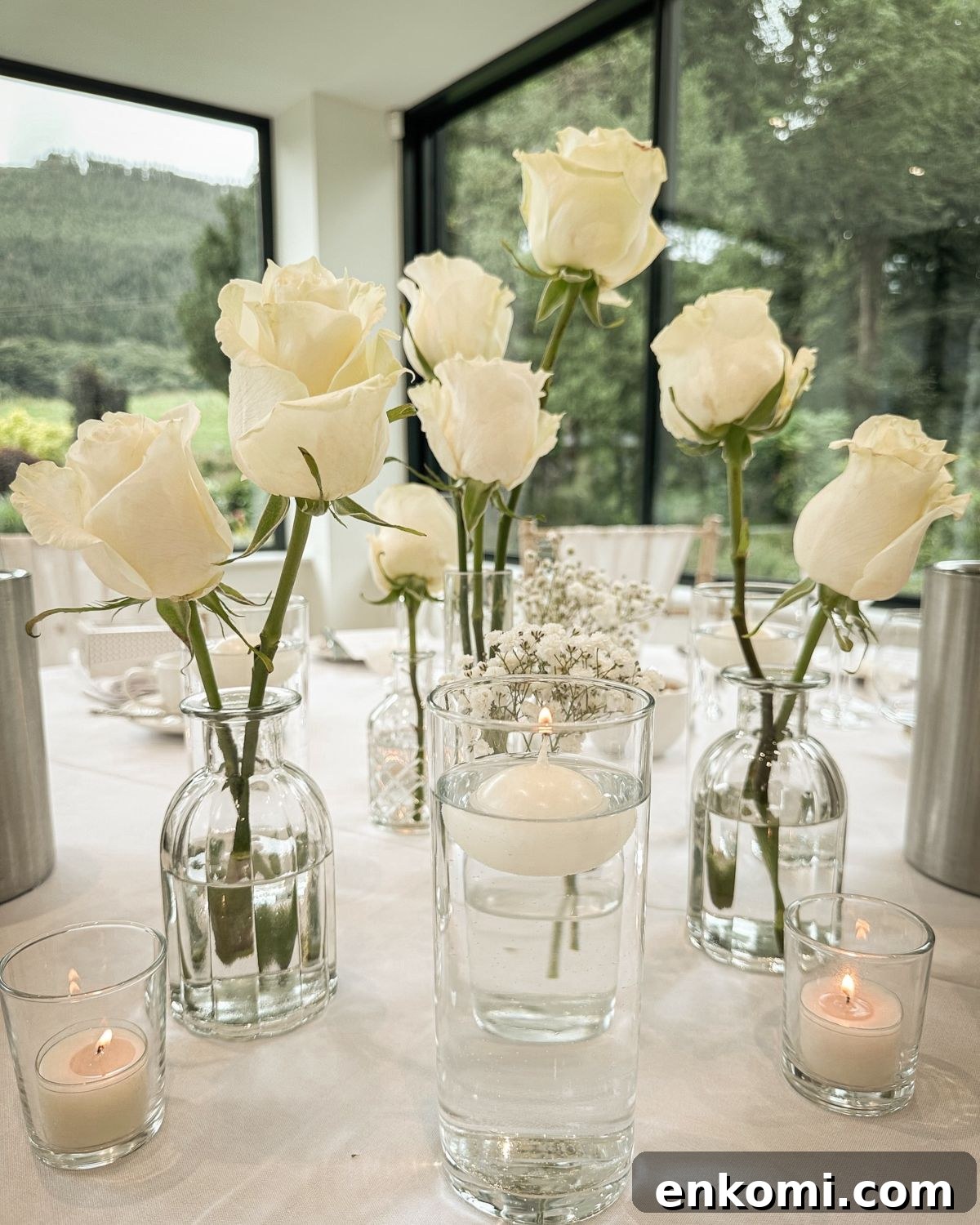 31 Intimate Small Wedding Ideas for a Memorable Celebration 27 Roses & Floating Candles