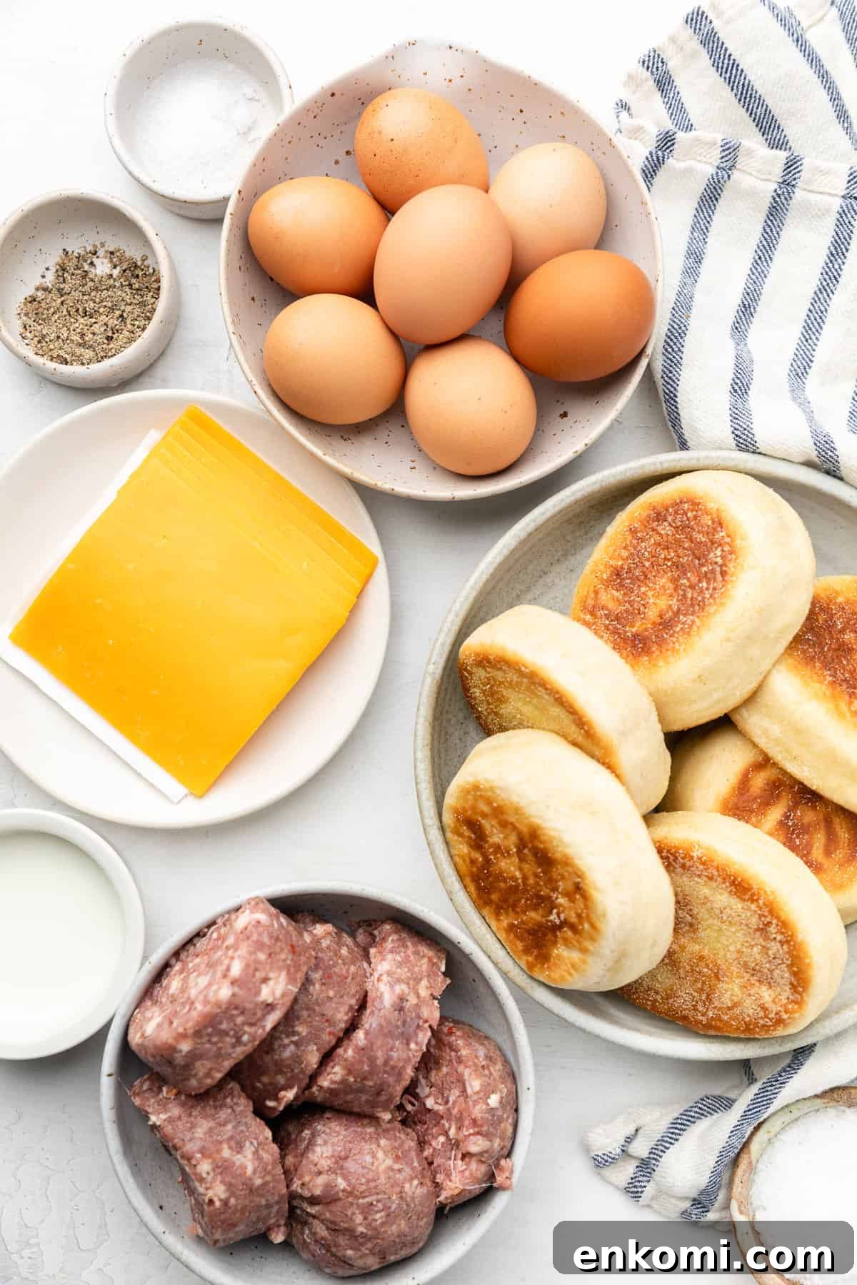 Make-Ahead Freezer Breakfast Sandwich Recipes 4 ingredients for freezer breakfast sandwich