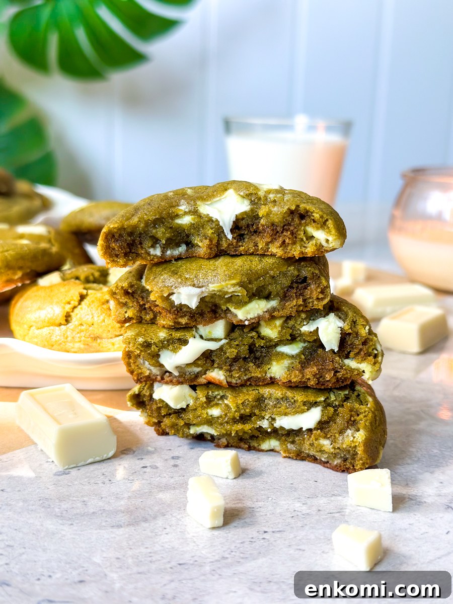 Brown Butter Matcha Cookies Recipe 2 matcha cookies