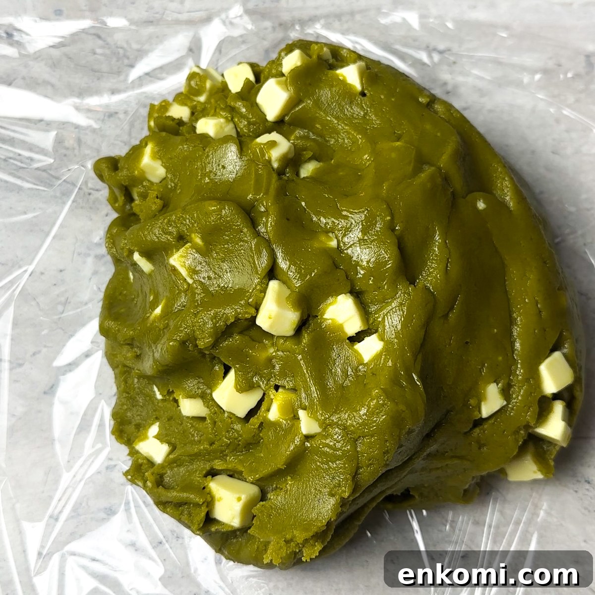 Brown Butter Matcha Cookies Recipe 6 dough