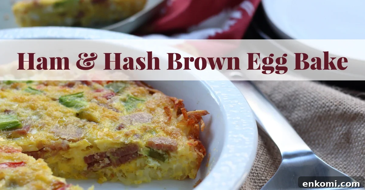 paleo ham egg bake Paleo ham egg bake is the perfect family friendly leftover ham recipe. It works for both hosting a brunch or simple Whole30 meal prep to have grab-and-go breakfasts for the week. Everyone loves the hash brown crust in this Whole30 breakfast casserole too! #whole30eggbake #paleoeggbake #paleoham