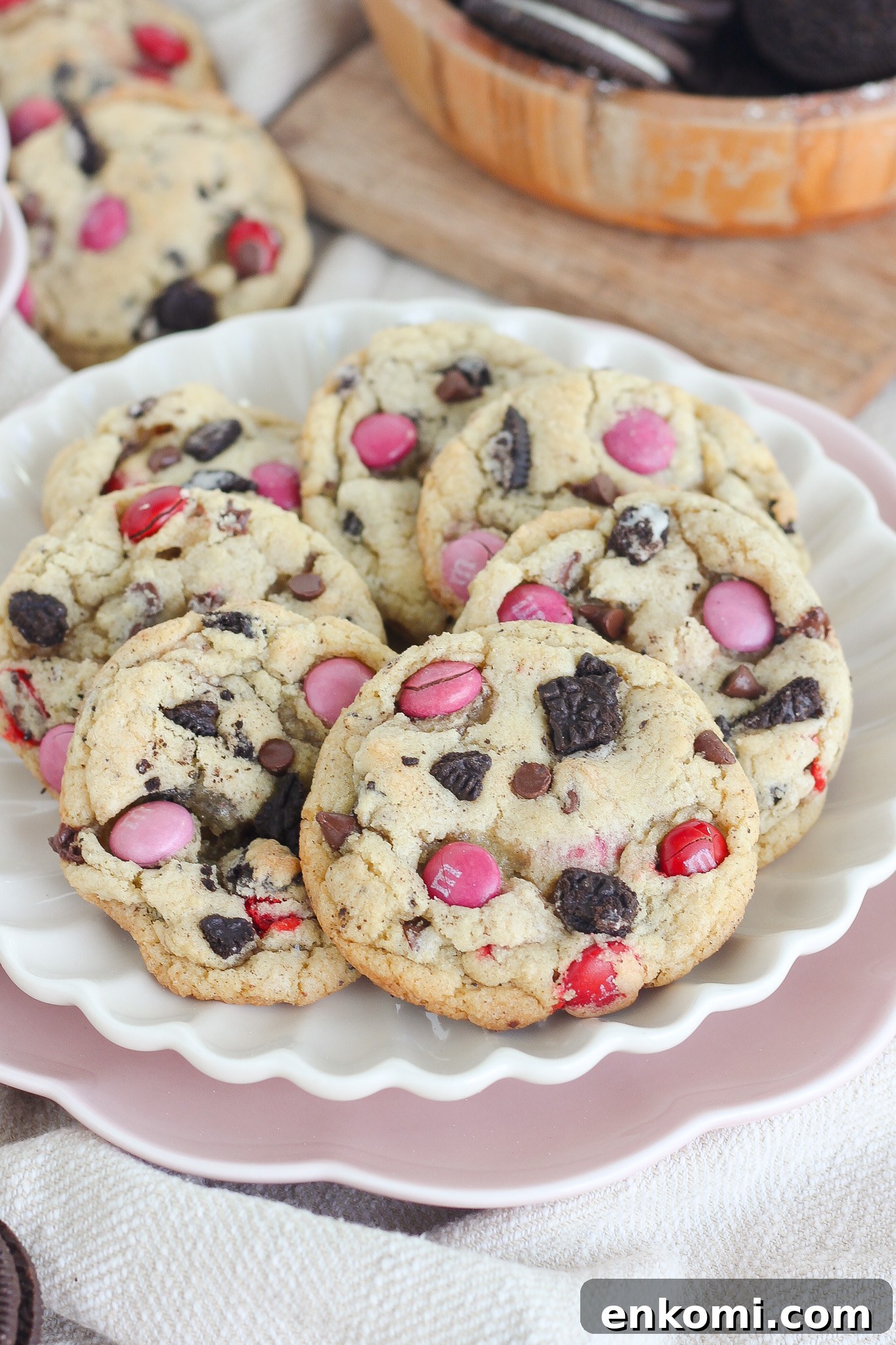 Valentine's cookies on a cooling rack