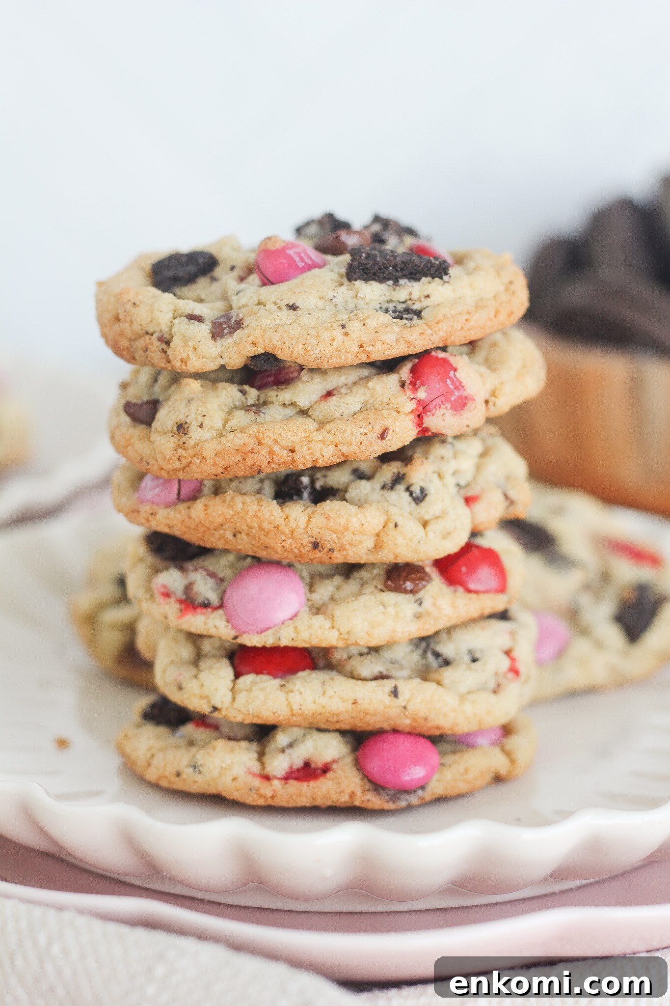 Freshly baked Valentine's Day cookies