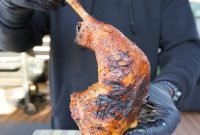 Grilled Turkey Brined in Sweet Tea