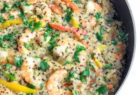 One-Pot Spicy Shrimp with Quinoa Pilaf