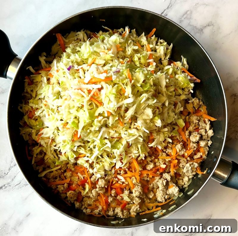One-Pan Egg Roll Bowls with Ground Pork and Cabbage 5 img 13343 4