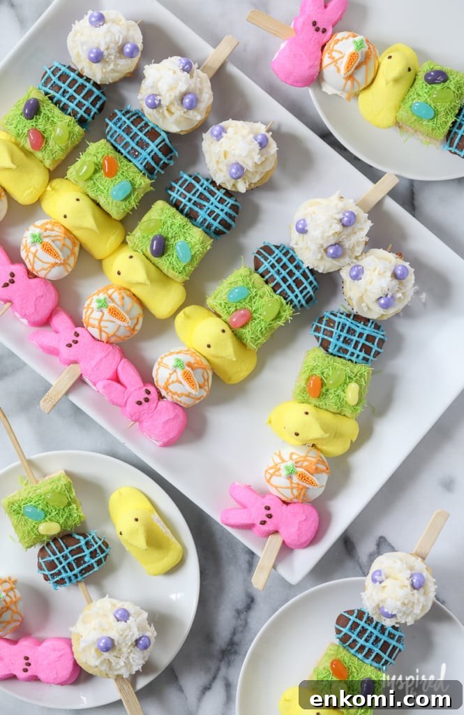 Rainbow Easter Dessert Kabob