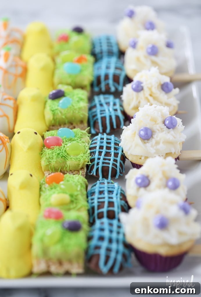 Easter Dessert Kabobs - Spring / Easter rainbow dessert recipe | Inspired by Charm