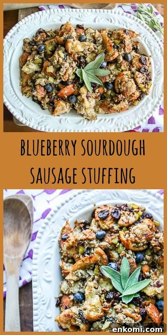 Blueberry Sourdough Sausage Stuffing for Thanksgiving 7 img 2242 6