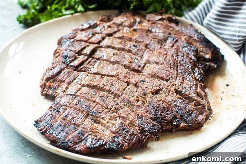 Smoked Flank Steak cut into pieces