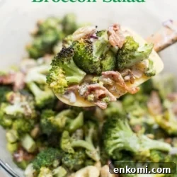 Roasted Broccoli Salad Recipe with Bacon, Nuts and Dried Fruit | @bestreciepbox