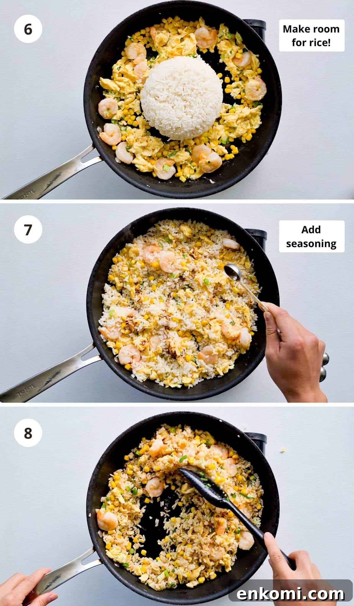 Step by step collage of making this recipe part 3 of 3