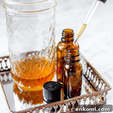 A picture of an alcohol based cannabis tincture.