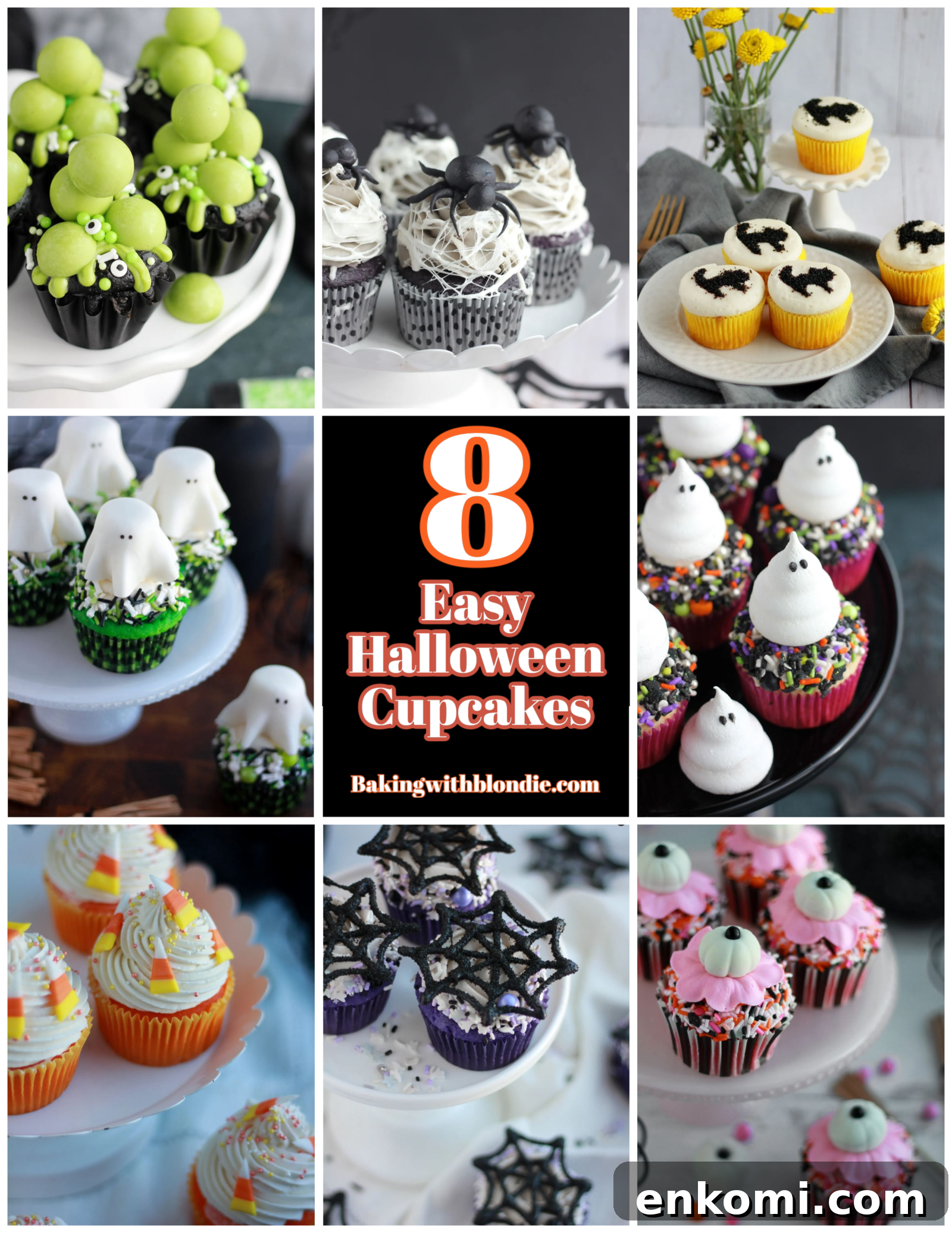 8 Spooky Halloween Cupcake Ideas to Wow Guests 2 Halloween cupcakes display