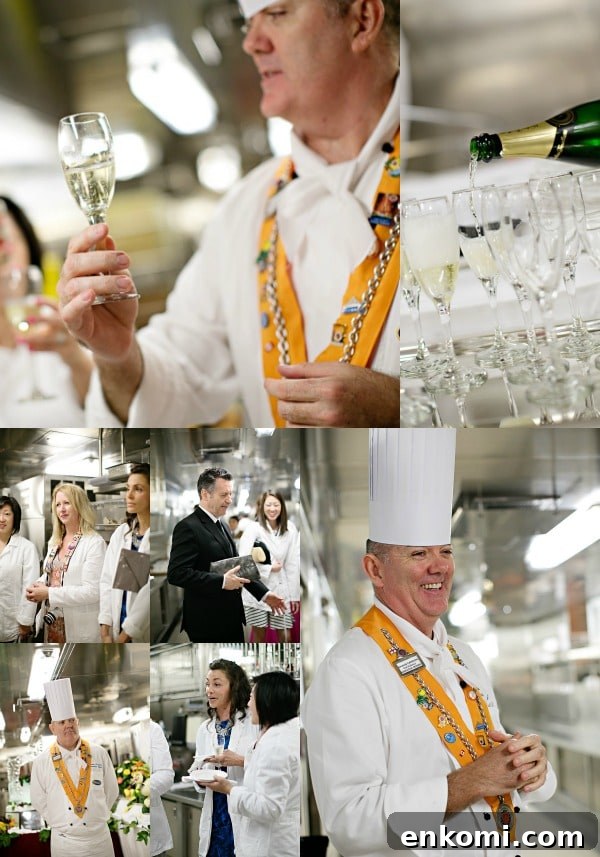Chef Shaun smiling during the Regal Princess Chef's Table Lumiere experience.