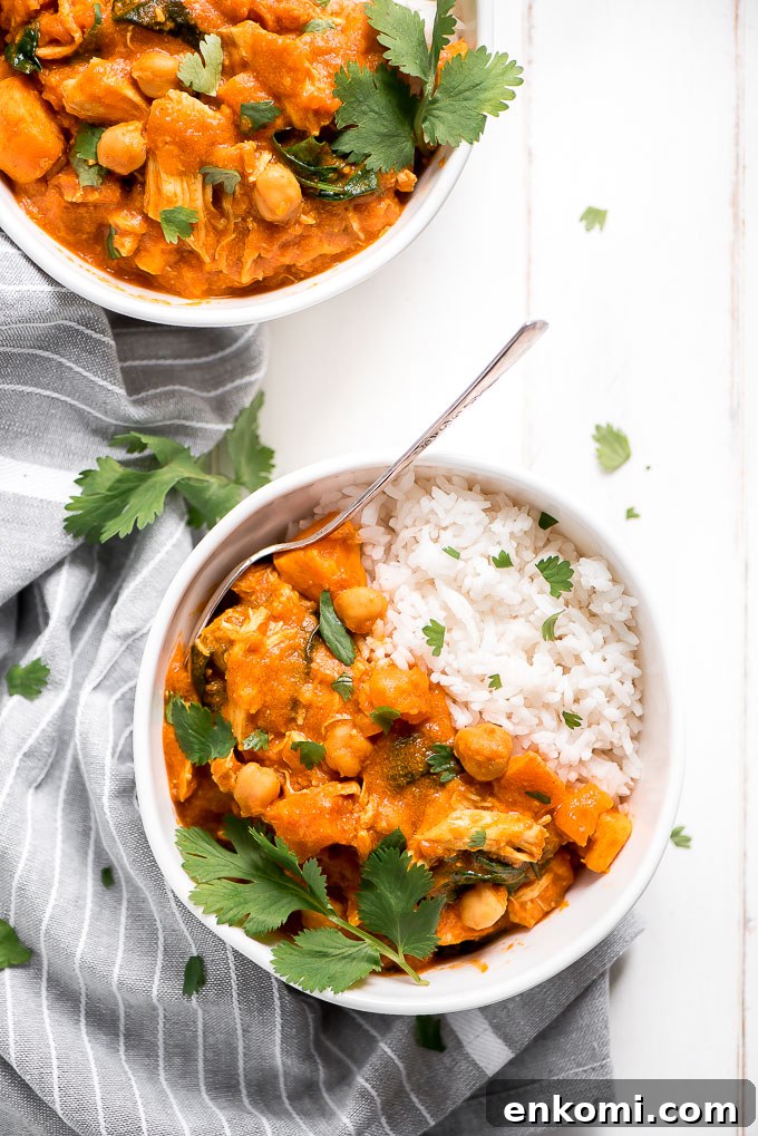 chicken curry on white rice