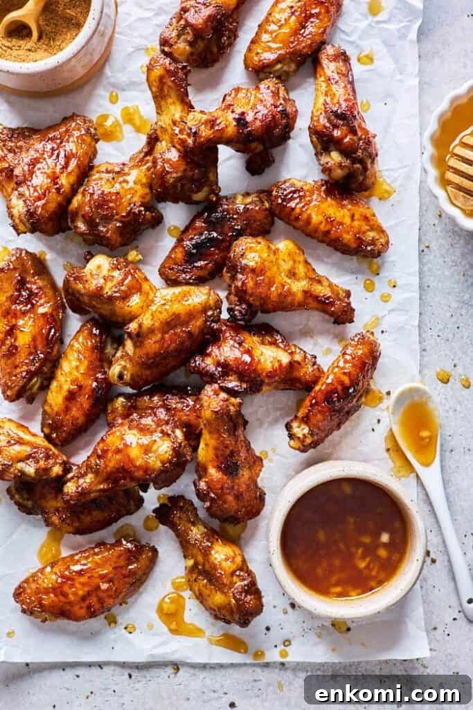 honey garlic jerk wings