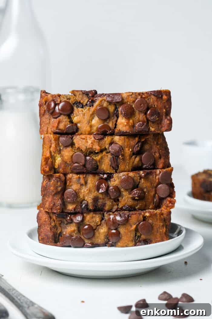 vegan chocolate chip banana bread