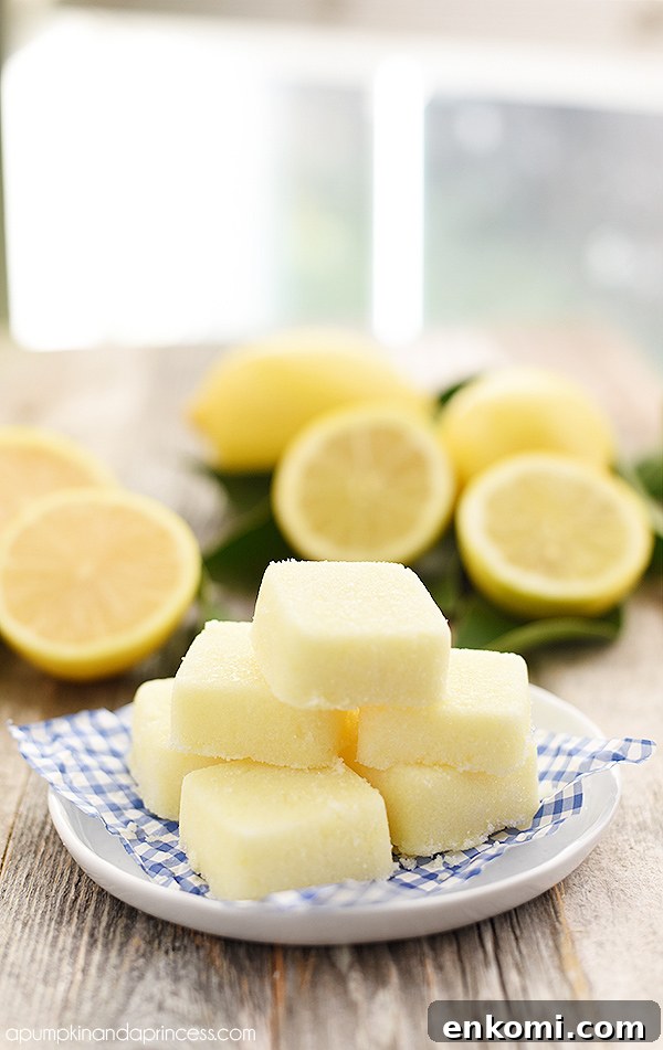 DIY Lemon Sugar Scrub Cubes - revitalize skin and replenish moisture with this easy DIY sugar scrub cube recipe. They also make great handmade gift ideas!