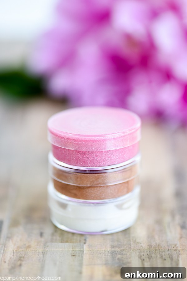 DIY Shimmer Lip Gloss made with only two ingredients! Kids can create this easy shimmer lip gloss with only 2 ingredients…perfect for spa parties and party favors!