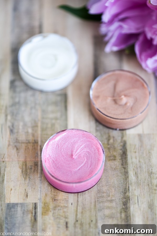 DIY Shimmer Lip Gloss made with only two ingredients! Kids can create this easy shimmer lip gloss with only 2 ingredients…perfect for spa parties and party favors!