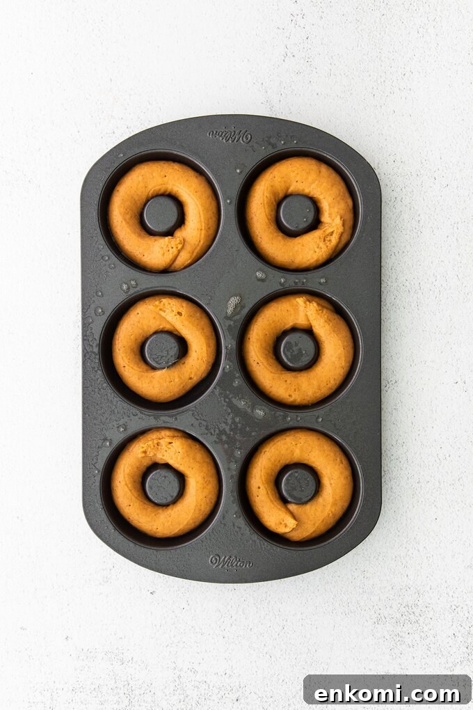 Close up of pumpkin donuts