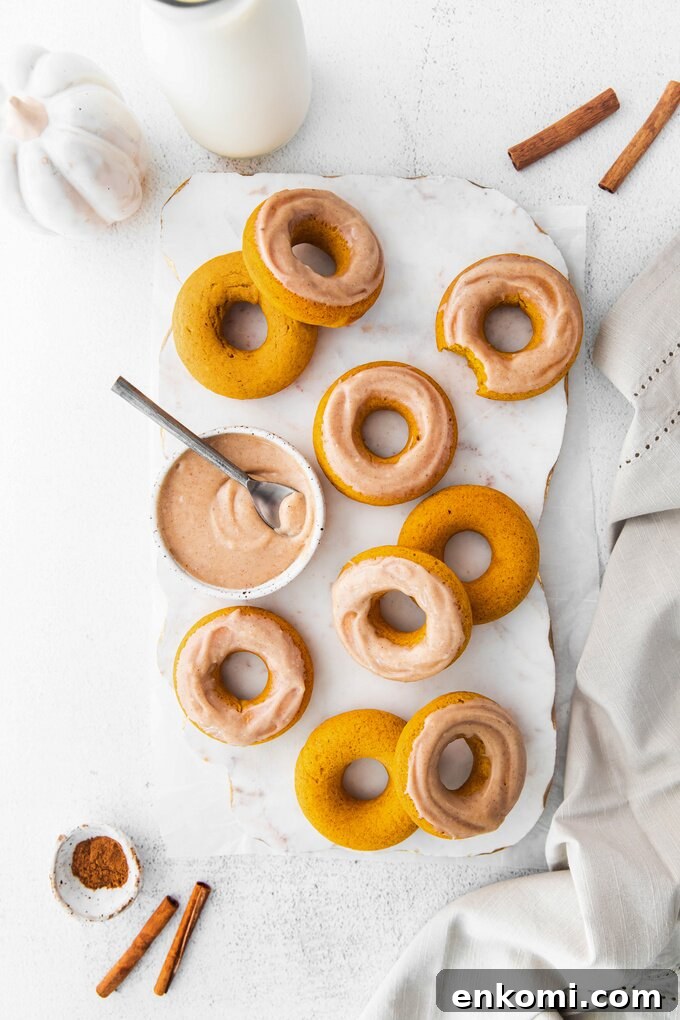 Donuts cooling on a rack