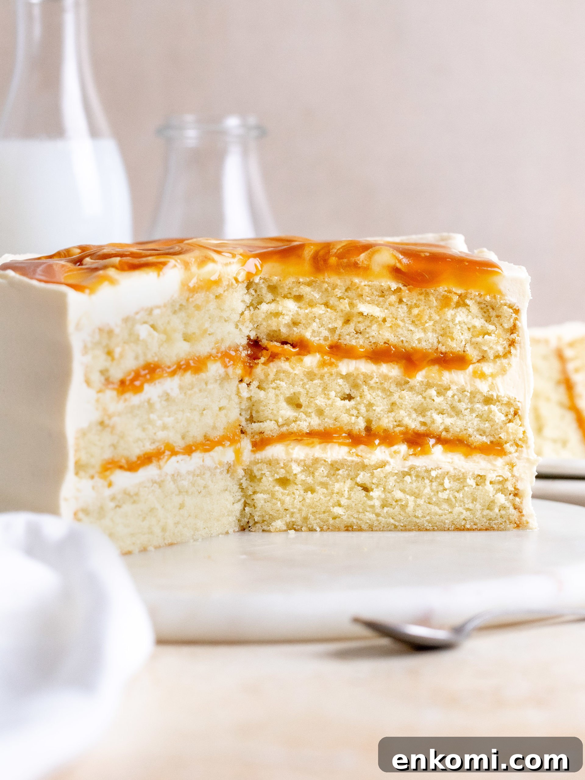 Decadent Salted Caramel Layer Cake Recipe 7 Finished cake
