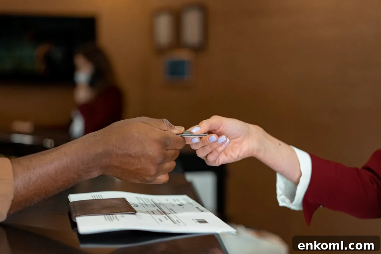 Hotel check-in
