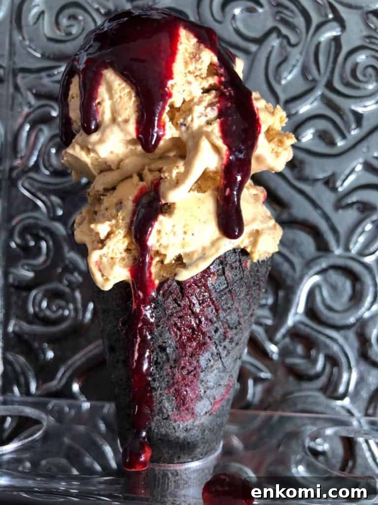 Keto & Sugar Free Halloween Ice Cream Cones